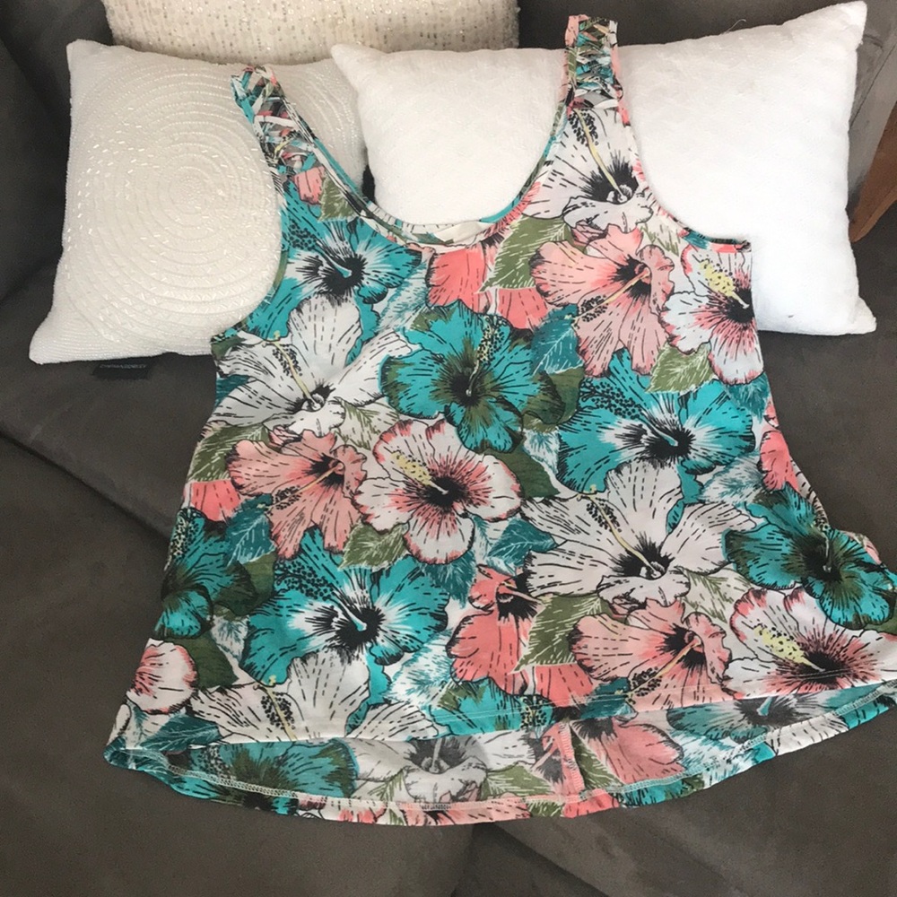 H&M cotton print tank top NWOT